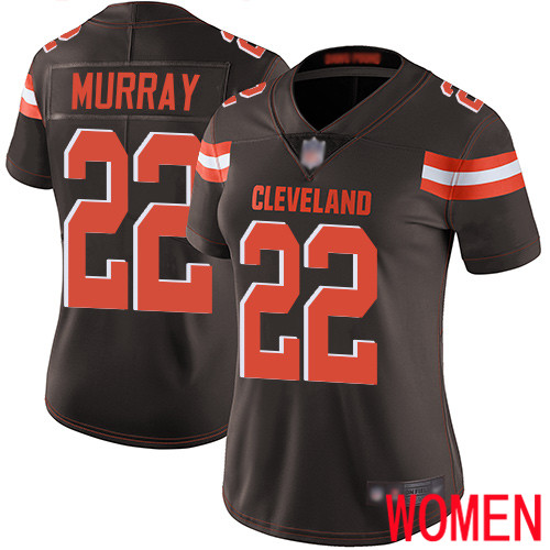 Cleveland Browns Eric Murray Women Brown Limited Jersey #22 NFL Football Home Vapor Untouchable